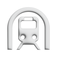 Tram-Symbol 3D-Design für Anwendungs- und Website-Präsentation png