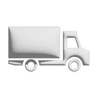 truck icon 3d design for application and website presentation png