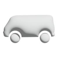 van icon 3d design for application and website presentation png