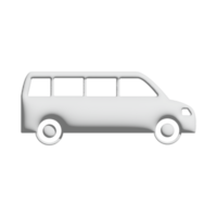 van icon 3d design for application and website presentation png