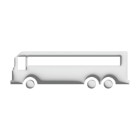 design 3d de ícone de ônibus afiliado para apresentação de aplicativo e site png