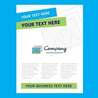 Image Title Page Design for Company profile annual report presentations leaflet Brochure Vector Background