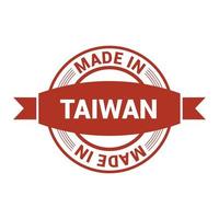 Taiwan stamp design vector