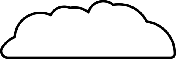 Wolkenelement im PNG-Typ. flacher illustrationsstil. minimales Objekt. png