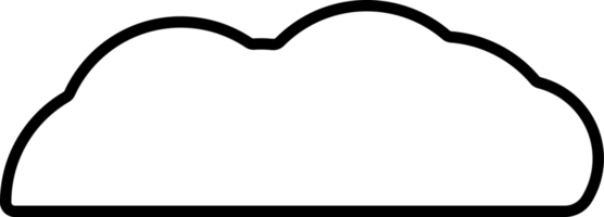 elemento de nuvem no tipo png. estilo de ilustração plana. objeto mínimo. png
