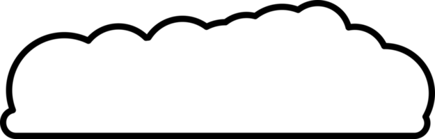 élément de nuage en type png. style d'illustration plat. objet minime. png