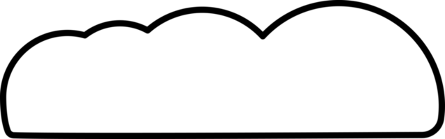 Wolkenelement im PNG-Typ. flacher illustrationsstil. minimales Objekt. png