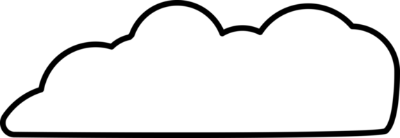 elemento de nube en tipo png. estilo de ilustración plana. objeto mínimo. png