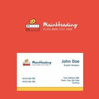 Email logo Design with business card template Elegant corporate identity Vector