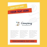 Energy Title Page Design for Company profile annual report presentations leaflet Brochure Vector Background