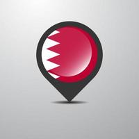 pasador de mapa de Bahrein vector