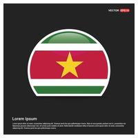 vector de diseño de bandera de surinam