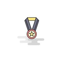 Flat Medal Icon Vector