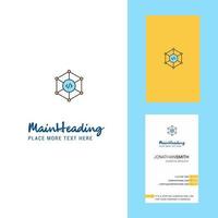 Code Creative Logo and business card vertical Design Vector