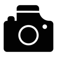 Camera icon, simple style vector