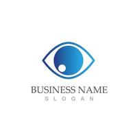 Eye care vector logo design