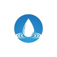 Water drop logo template vector