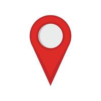 Location mark icon, flat style. vector