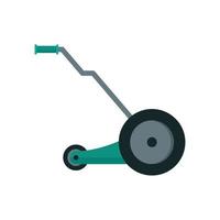 Electric grass cutter icon, flat style vector