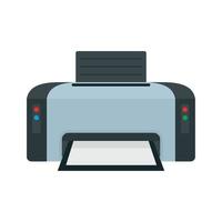 icono de impresora copiadora, estilo plano vector
