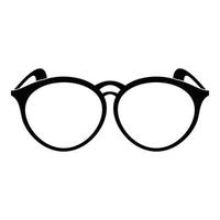 Plastic eyeglasses icon, simple style. vector