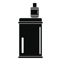 Vape mod icon, simple style vector