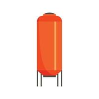 Reserve tank of water icon, flat style vector