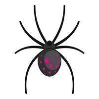 icono de araña, estilo de dibujos animados vector