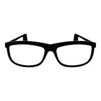 icono de gafas modernas, estilo simple. vector