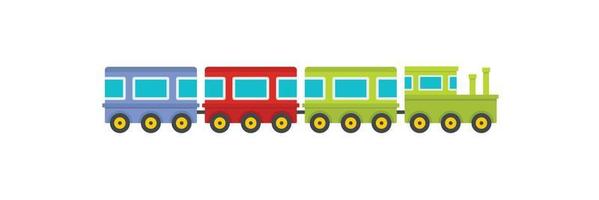 Train icon, flat style. vector