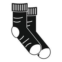 icono de calcetines limpios, estilo simple vector