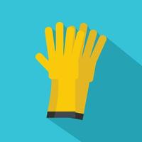 Glove icon, flat style vector