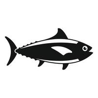 Tuna fish icon, simple style vector