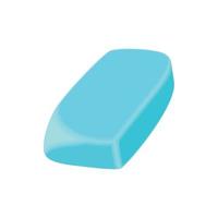 Eraser icon, cartoon style vector