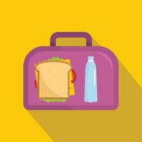 Office dinner icon, flat style vector