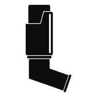Asthma inhaler icon, simple style vector