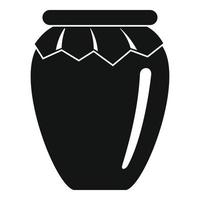 Honey jar icon, simple style vector