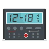 Kitchen timer icon, flat style vector