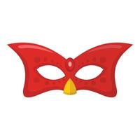 Carnival mask icon, flat style vector