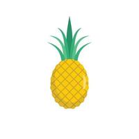 Pineapple icon, flat style vector