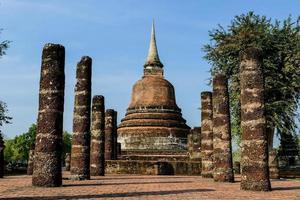 Ancient pagoda in Ayutthaya Thailand photo