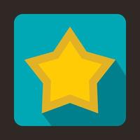 Star icon in flat style vector