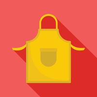 Apron icon, flat style vector