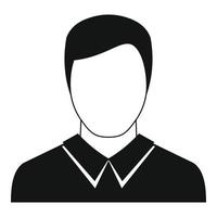 Man avatar icon vector simple