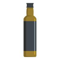 Olive oil icon, flat style vector