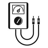 Voltage device tool icon, simple style vector