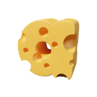 Letras de queso a. renderizado de fuente 3d png