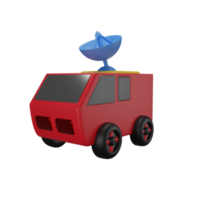 Space Car 3D icon, Suitable to be used as an additional element in your design