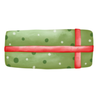 Kerstmis geschenk doos, Kerstmis decoratie, Kerstmis ornament waterverf illustratie png