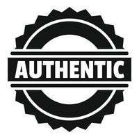 Authentic logo, simple style. vector